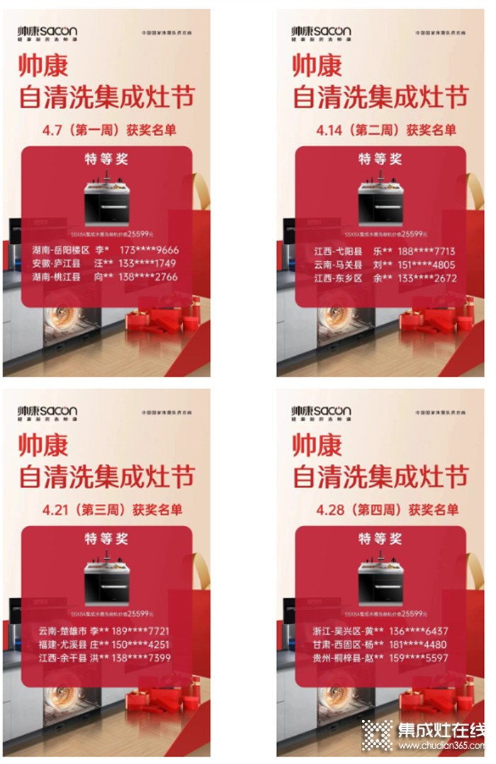 自清洗集成灶節(jié)、直播招商會、公益行動 帥康集成廚房4月健康月報