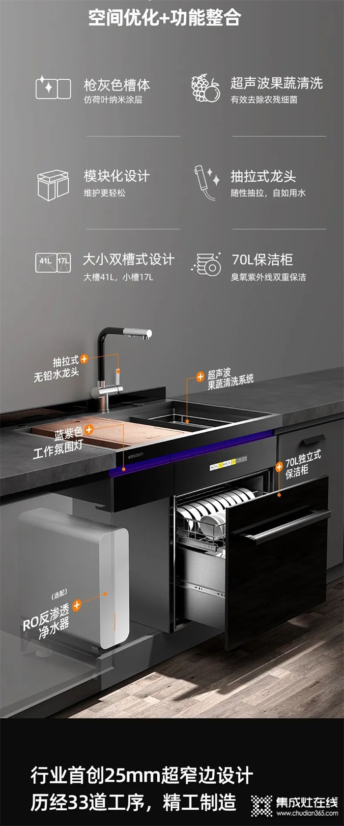 帥康X6系列集成水槽登場丨重塑廚房凈洗空間